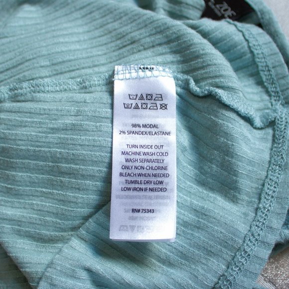 Rachel Zoe | Mint Green Ribbed Tank Top - Picture 2 of 4